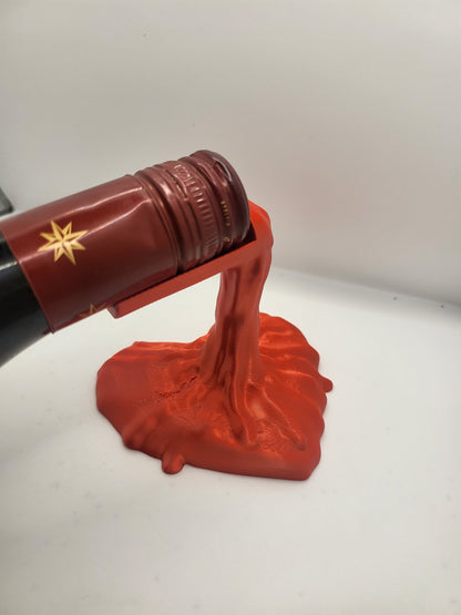 Spilling Wine Heart Bottle Display 3D Print
