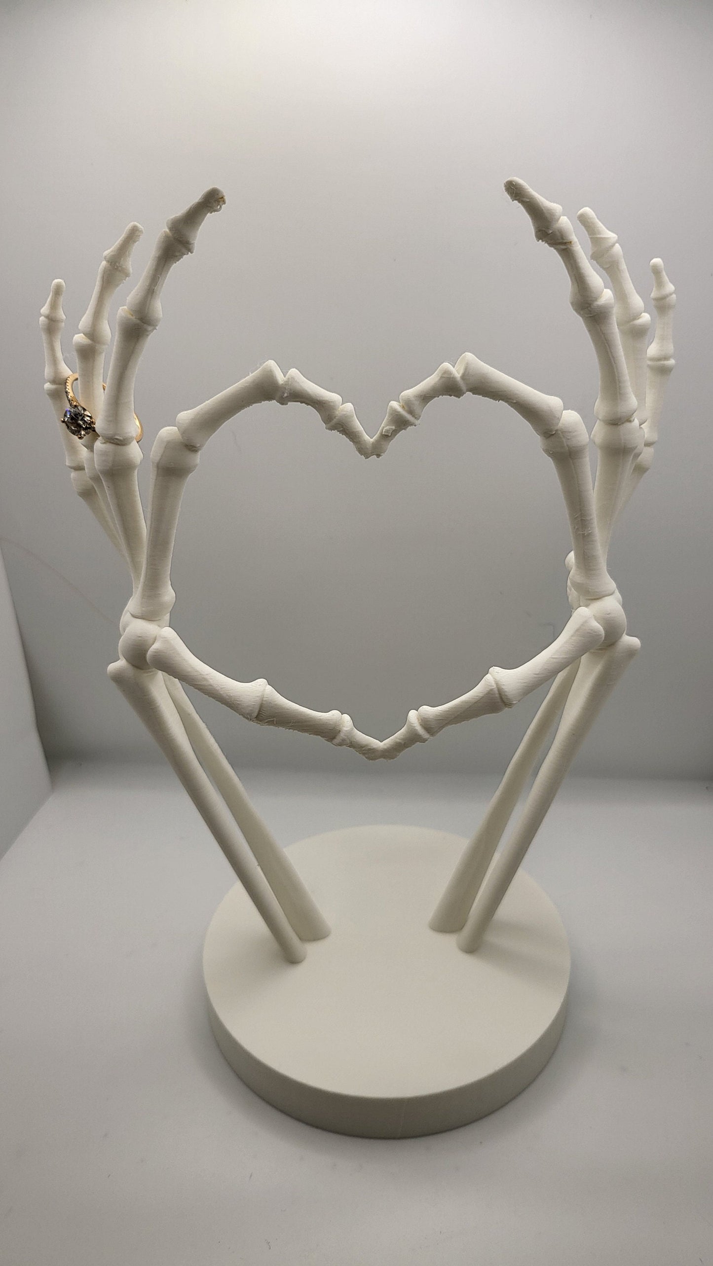 Skeleton Heart Hand "I love you to Death" 3D Print