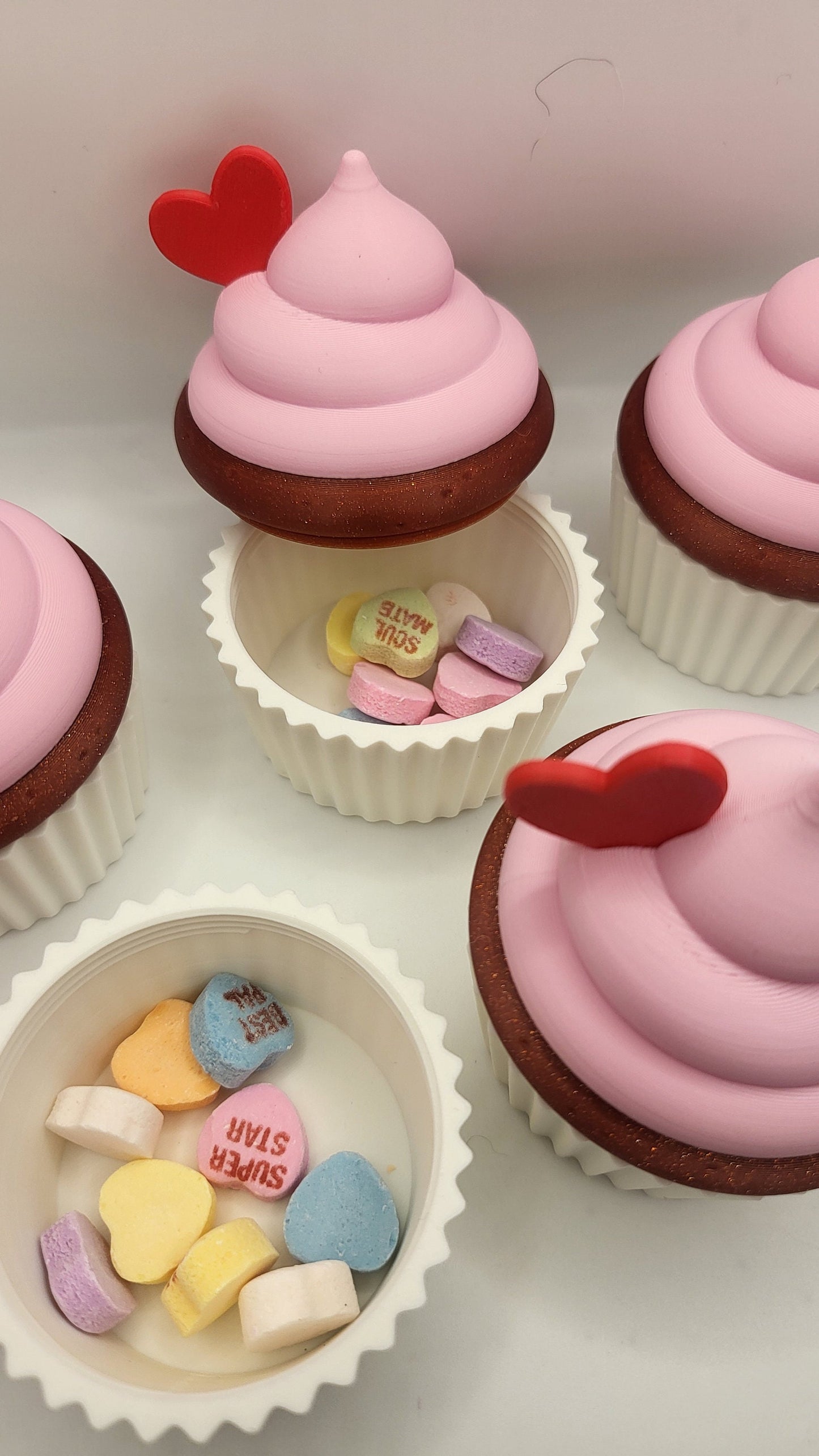 Cupcake Trinket Loot Box, Twist Off "Icing" Lid | 3D Print