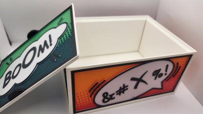 Cartoon Comic Book Style Speech Bubble Storage Container | 3D Print