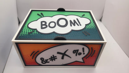 Cartoon Comic Book Style Speech Bubble Storage Container | 3D Print