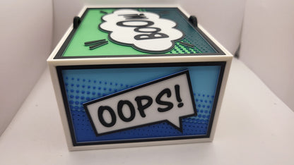 Cartoon Comic Book Style Speech Bubble Storage Container | 3D Print
