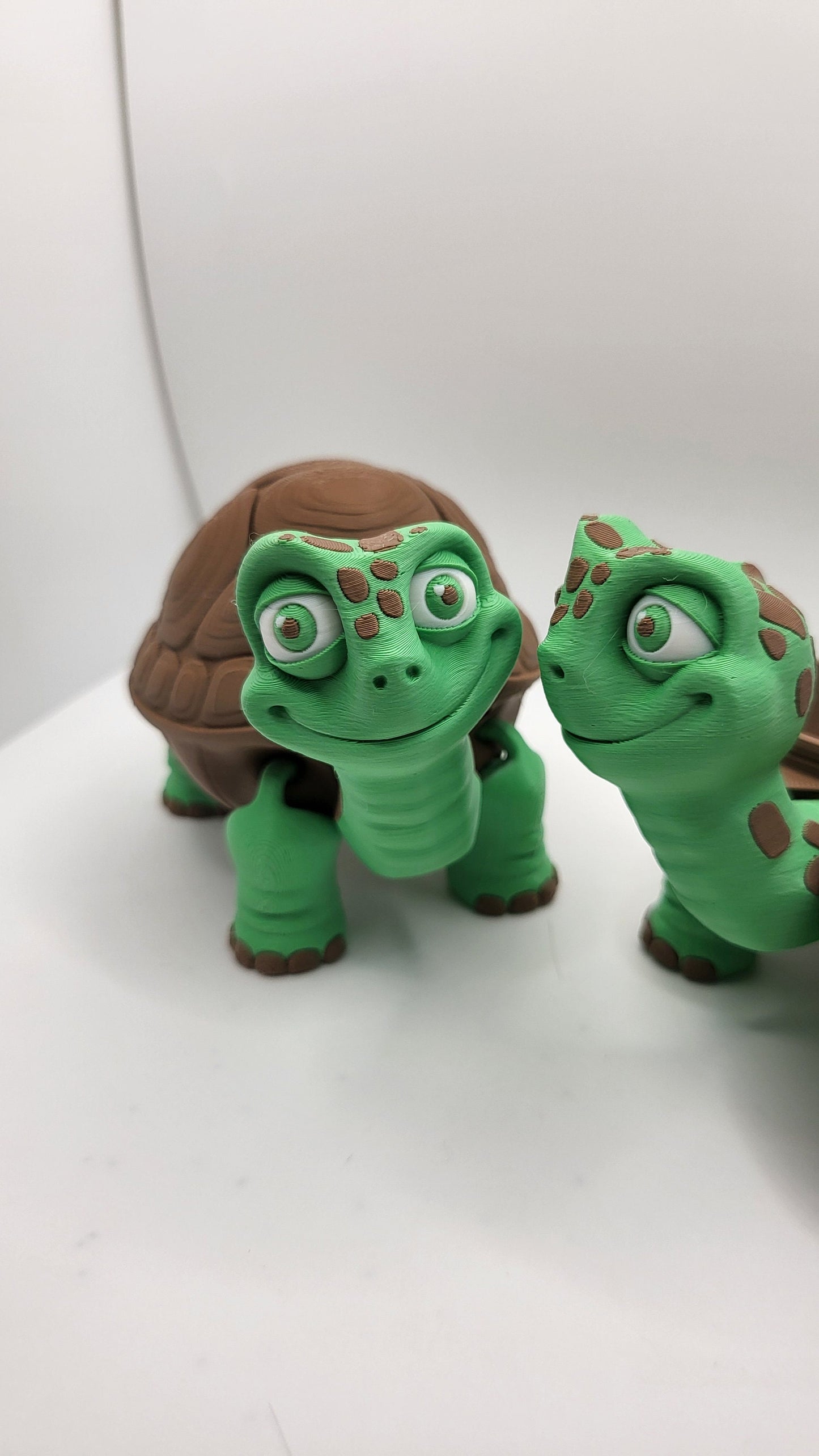 Flexi Articulated Tortoise with Small Shell Stash 3D Print
