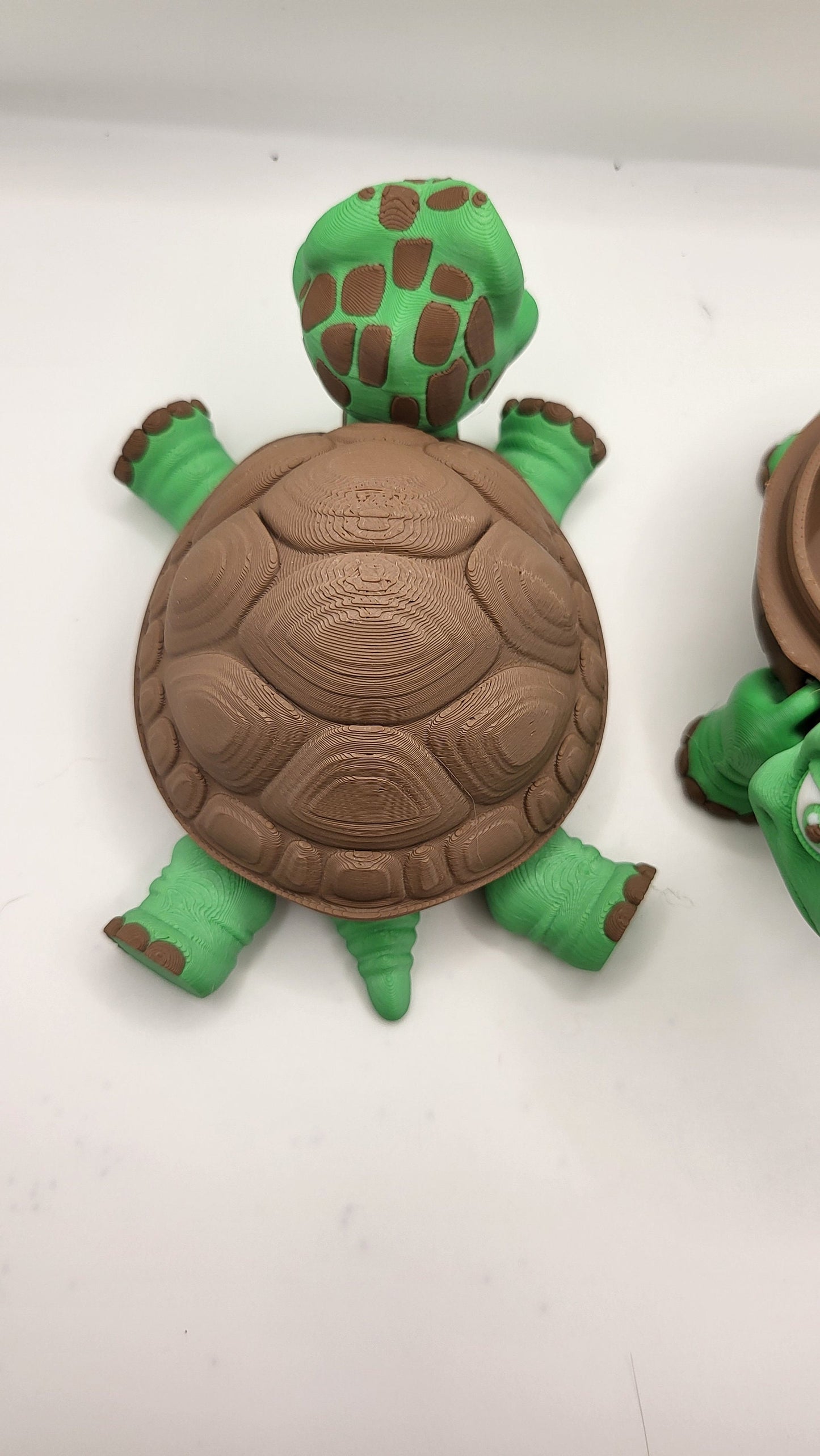 Flexi Articulated Tortoise with Small Shell Stash 3D Print
