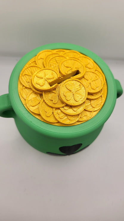 Pot of Gold Piggy Bank 3D Print