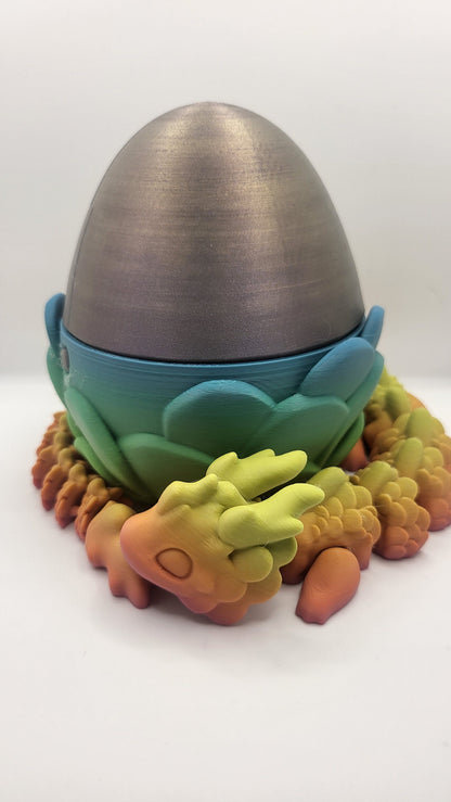 Cute Kaida Articualted Dragon - with Optional Egg | 3D Print