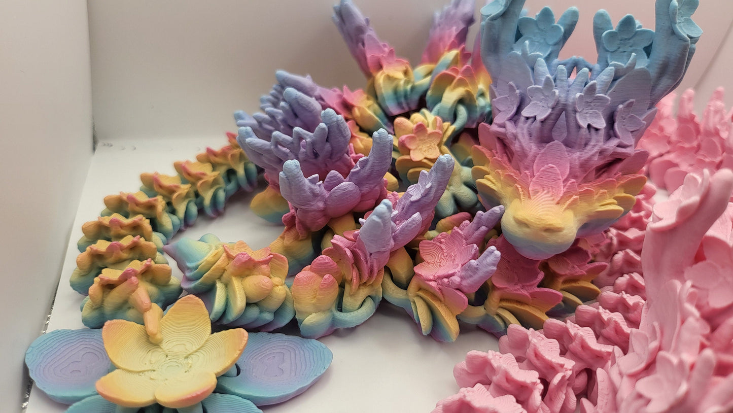 Cherry Blossom Spring Dragon | 3D Print