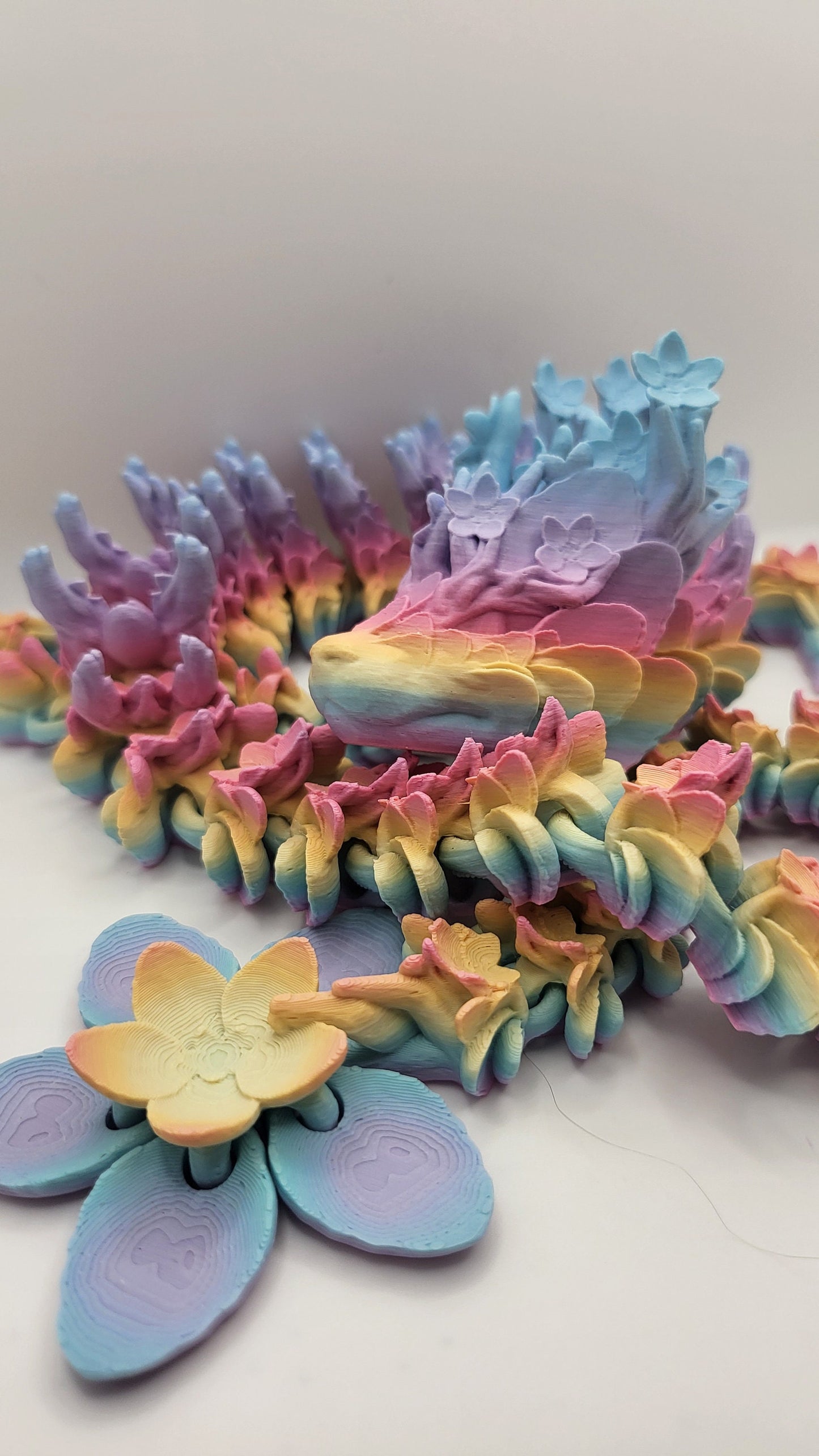 Cherry Blossom Spring Dragon | 3D Print