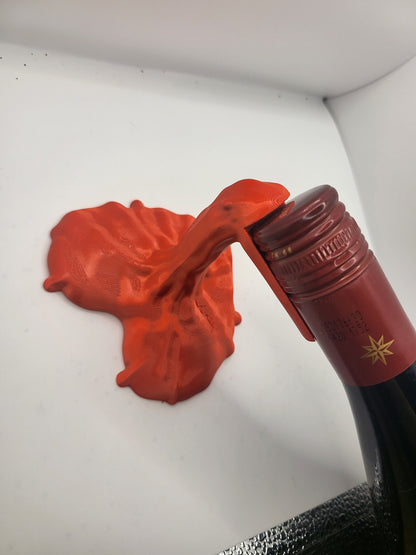 Spilling Wine Heart Bottle Display 3D Print