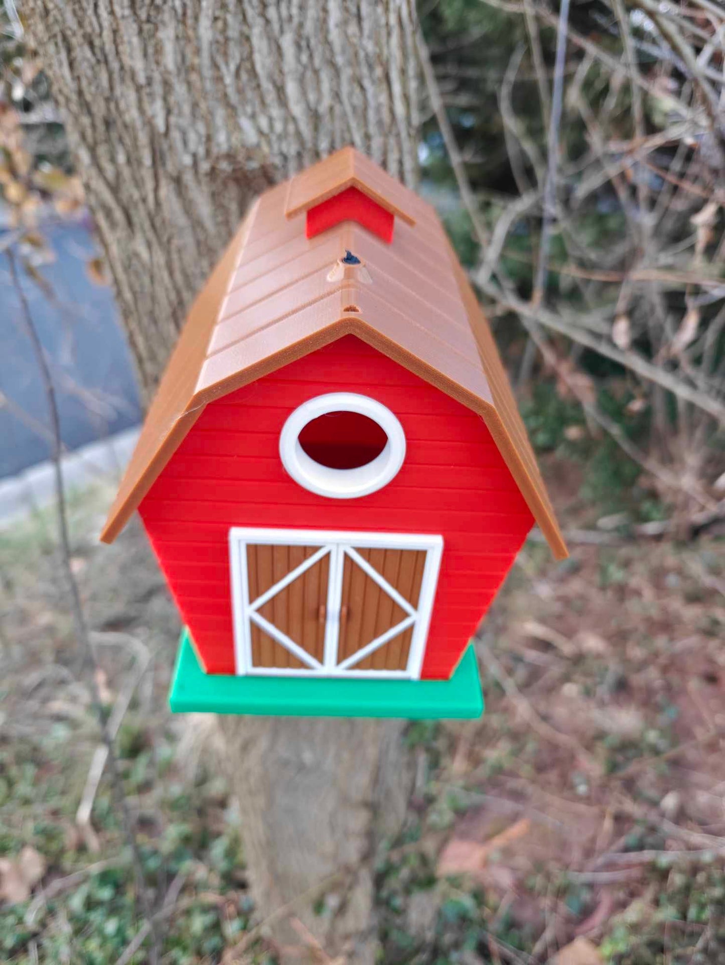 Barn-Shaped Bird House 3D Print (PETG)
