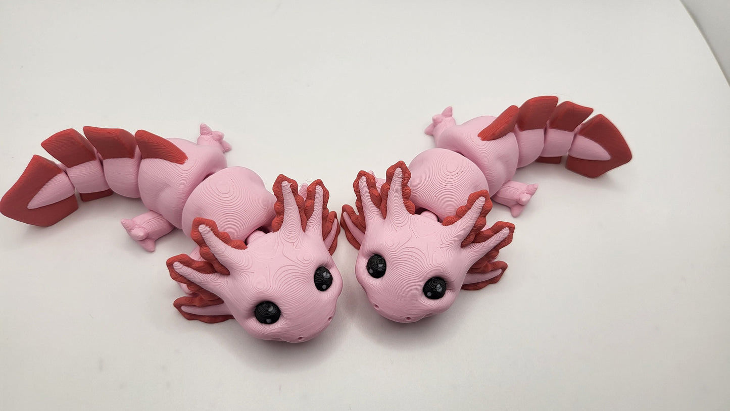Mini Axolotls Articulated| 3D Print