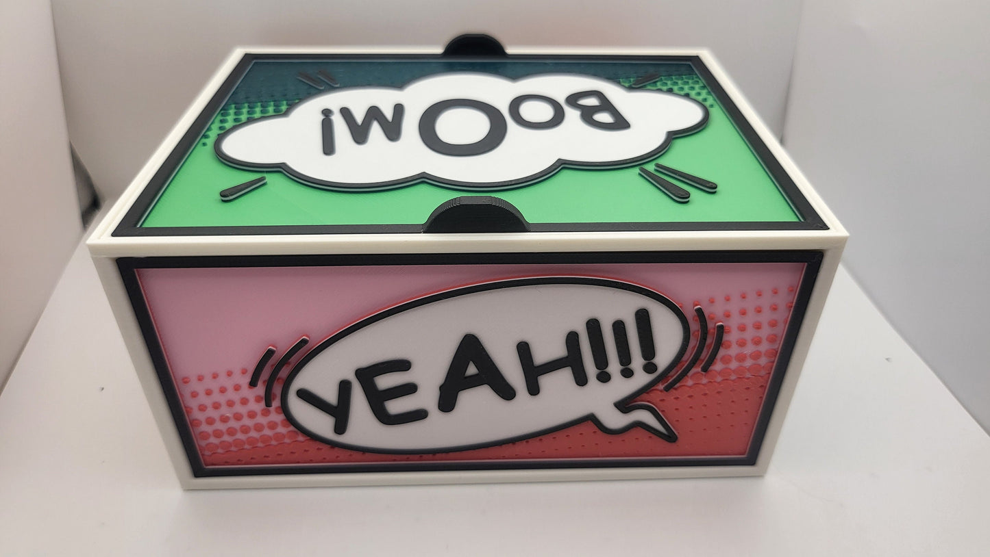 Cartoon Comic Book Style Speech Bubble Storage Container | 3D Print