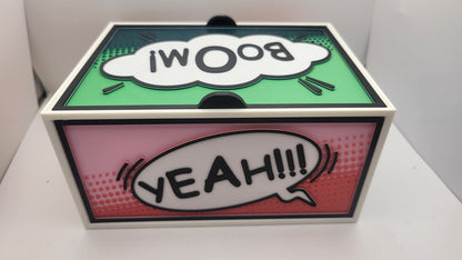 Cartoon Comic Book Style Speech Bubble Storage Container | 3D Print