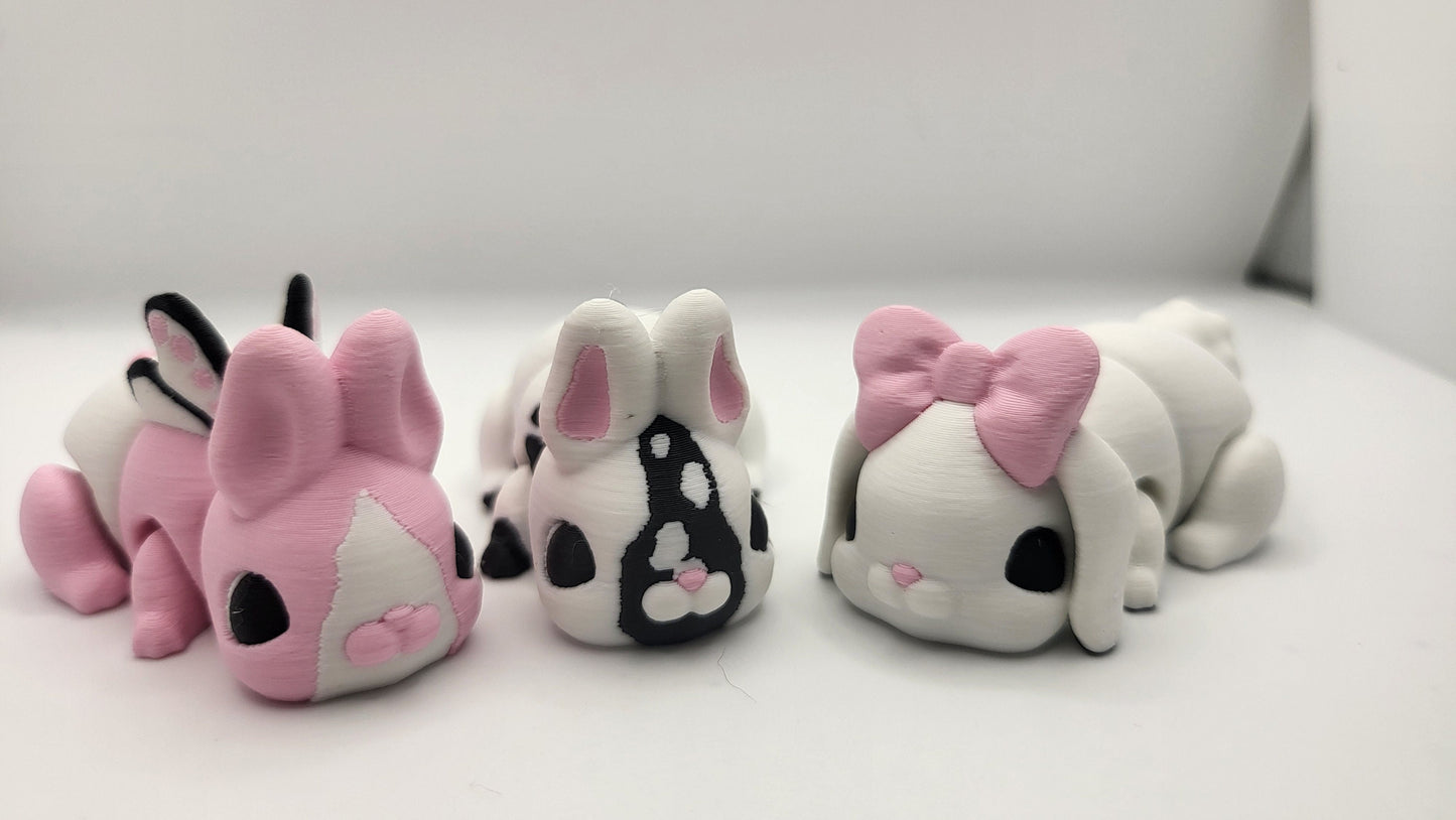 Tiny Cute Articulated Bunny - with Optional Bunny Shaped Easter Egg | 3D Print