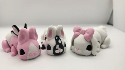 Tiny Cute Articulated Bunny - with Optional Bunny Shaped Easter Egg | 3D Print
