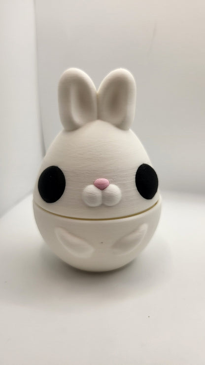 Tiny Cute Articulated Bunny - with Optional Bunny Shaped Easter Egg | 3D Print