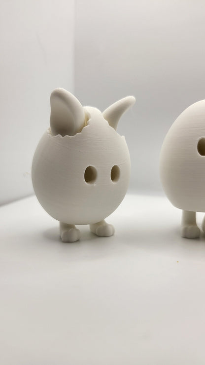 Peek-a-Boo Hiding Feet Easter Eggs (Four Style Variations!) | 3D Print