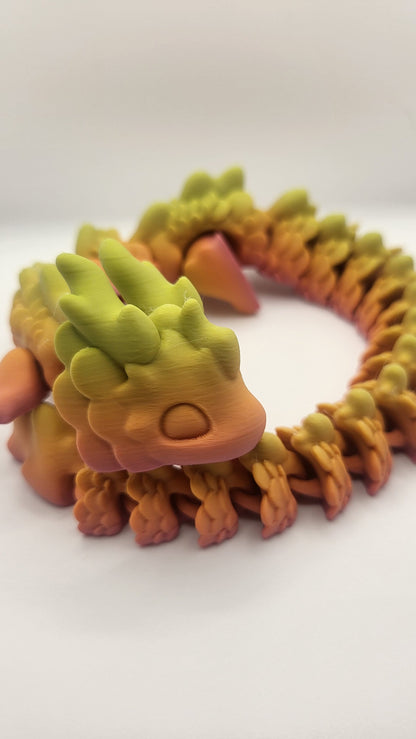 Cute Kaida Articualted Dragon - with Optional Egg | 3D Print