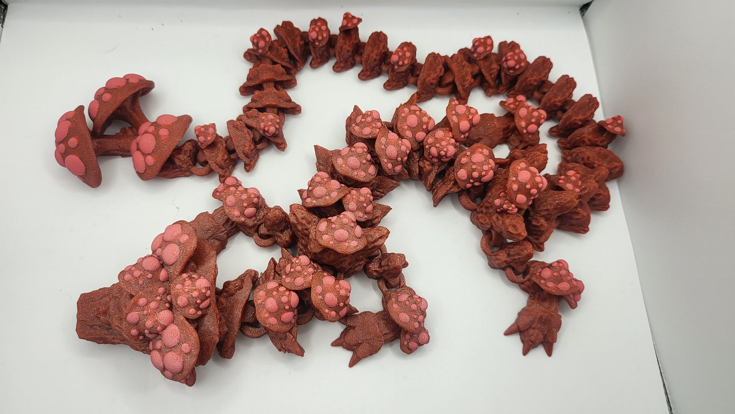 Mushroom Toadstool Articulated Adult Dragon (Mutated, or Regular)  | 3D Print
