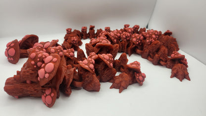 Mushroom Toadstool Articulated Adult Dragon (Mutated, or Regular)  | 3D Print