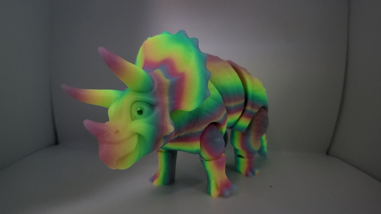 Triceratops Dinosaur Articulated 3D Print