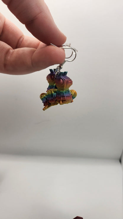 Articulated Silly Piñata - Several Sizes including Keychains and Earrings | 3D Print