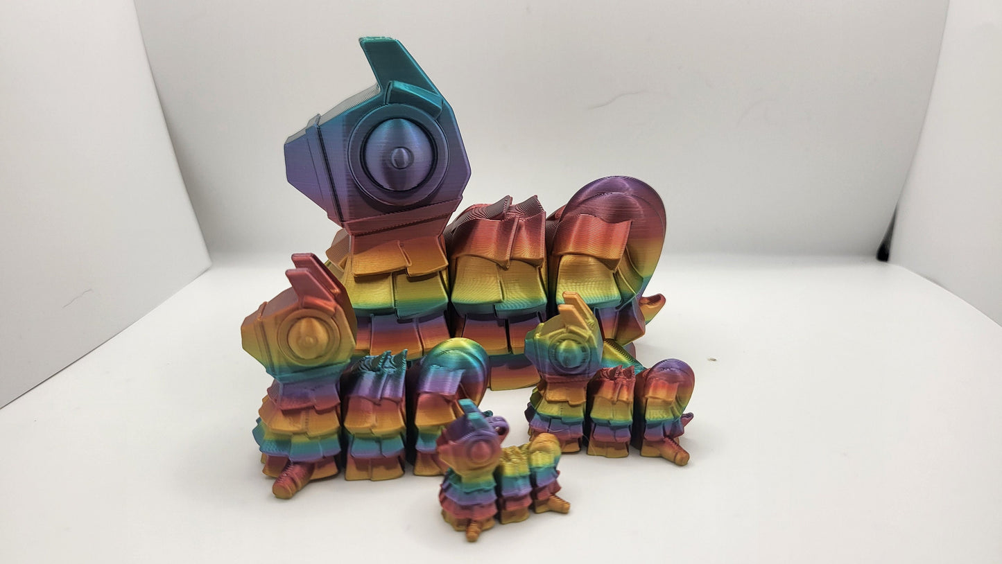 Articulated Silly Piñata - Several Sizes including Keychains and Earrings | 3D Print