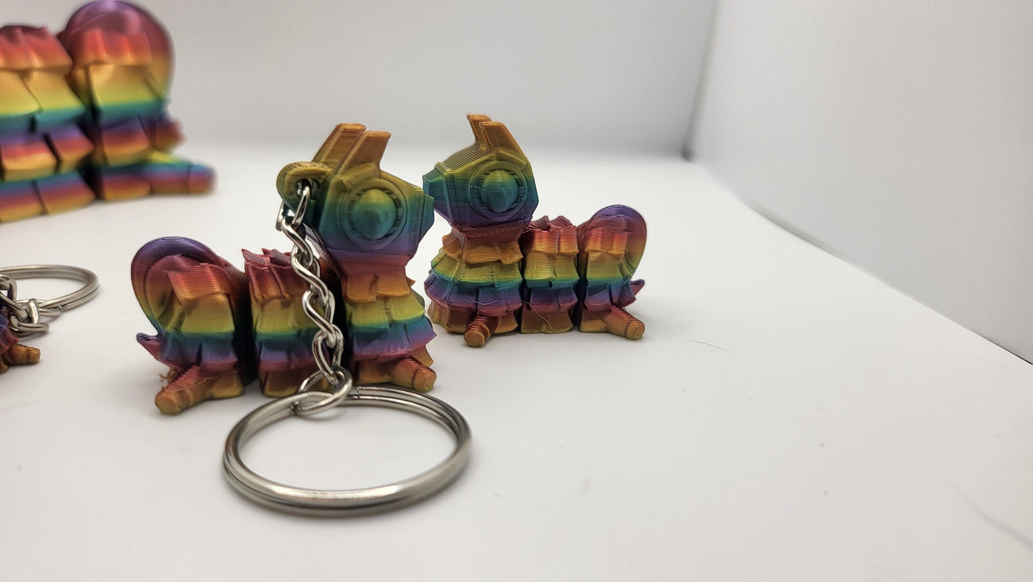 Articulated Silly Piñata - Several Sizes including Keychains and Earrings | 3D Print
