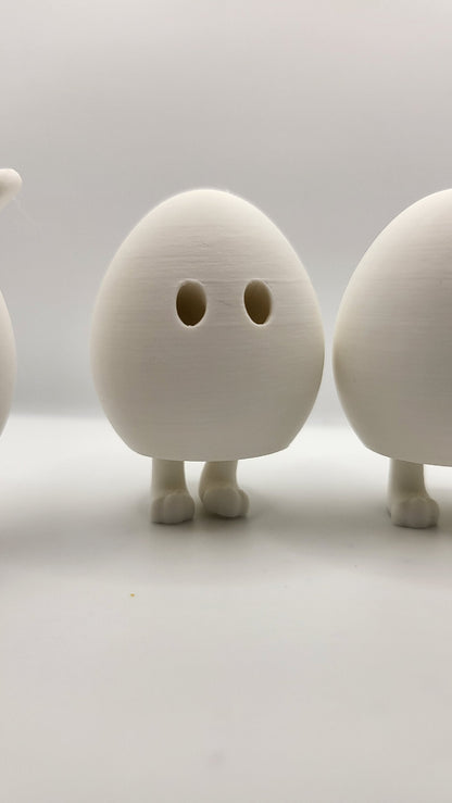 Peek-a-Boo Hiding Feet Easter Eggs (Four Style Variations!) | 3D Print