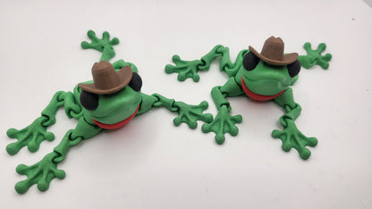 Cowboy Frogs with Hat and Bandana (70%) | 3D Print