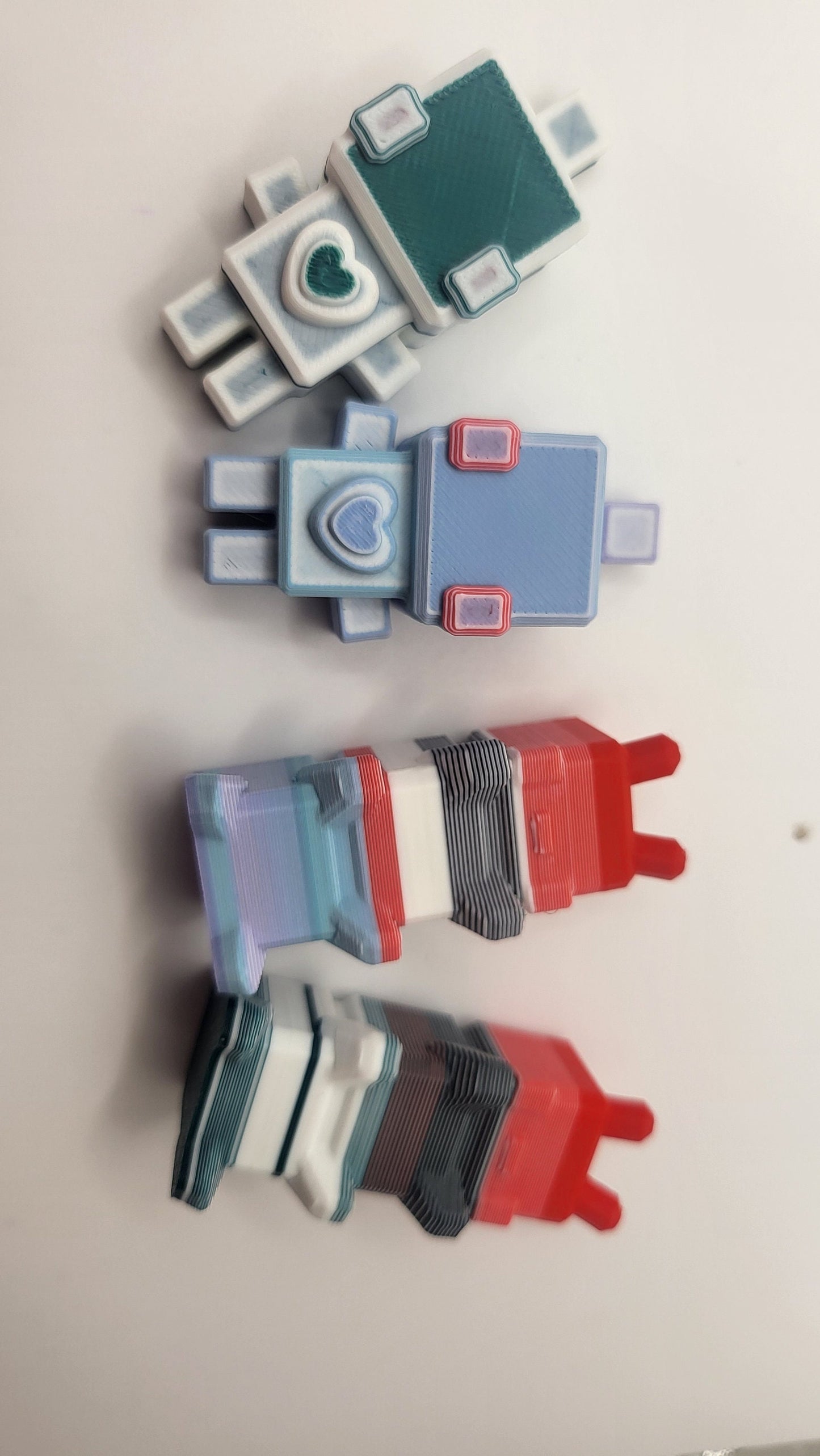 8-Bit Random Colors Mystery Purge Object - Cat, Caterpillar, Duck, Squid, Dino or Robot  | 3D Print