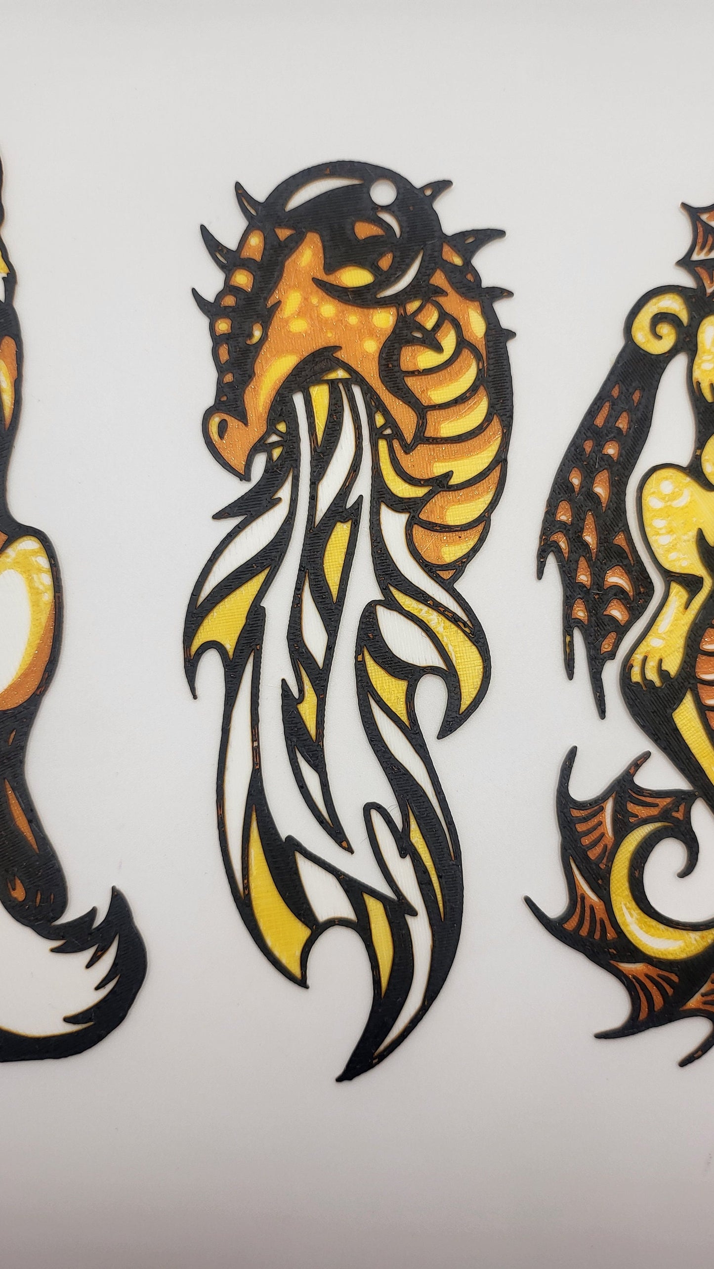 Fantasy Dragon or Fox Bookmark (with hole for ribbon) | 3D Print