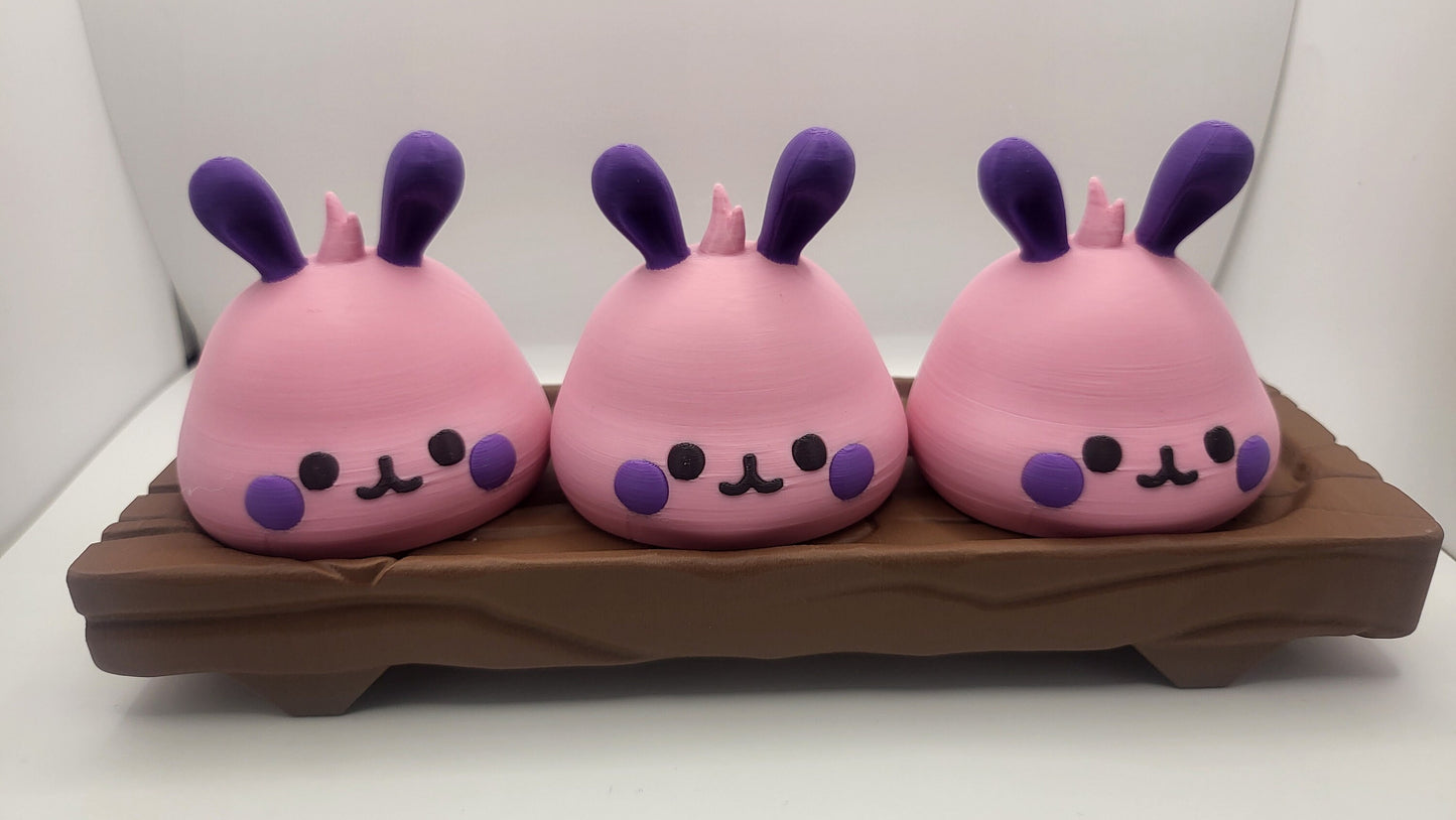 Kawaii Cute Animal Bao including Bear, Panda, or Bunny with Optional Tray | 3D Print