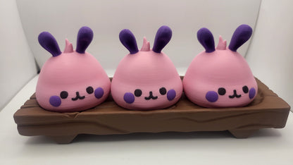 Kawaii Cute Animal Bao including Bear, Panda, or Bunny with Optional Tray | 3D Print