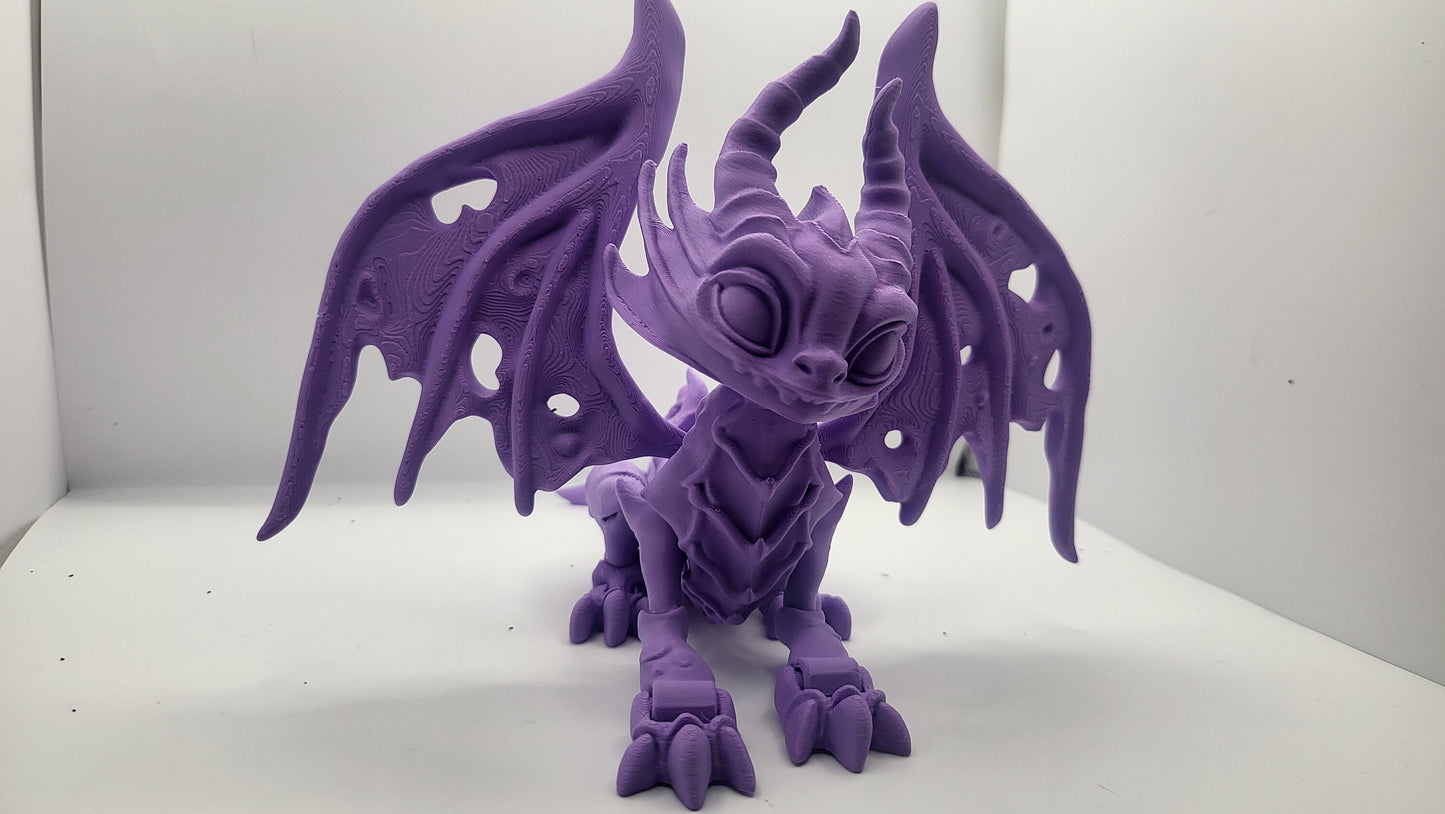Articulated Guardian Horned Dragon | 3D Print