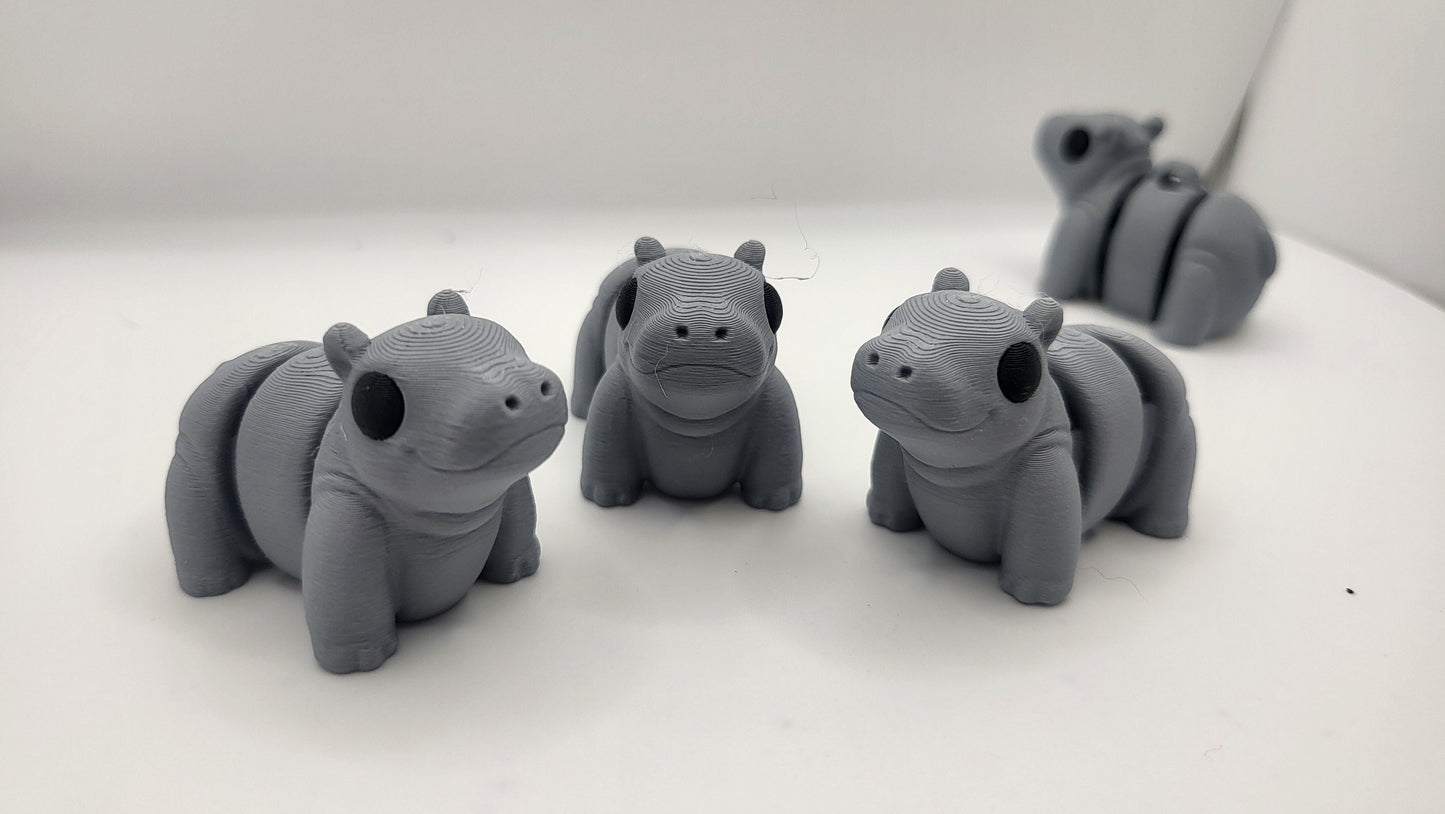 Tiny Baby Hippo Articulated 3D Print