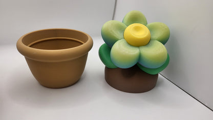 Blossom in Disguise: Small 3D Printed Flower with Hidden Loot Space
