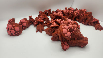Mushroom Toadstool Articulated Adult Dragon (Mutated, or Regular)  | 3D Print