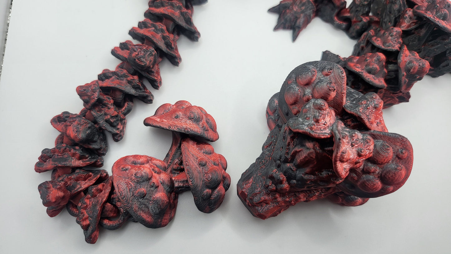 Mushroom Toadstool Articulated Adult Dragon (Mutated, or Regular)  | 3D Print
