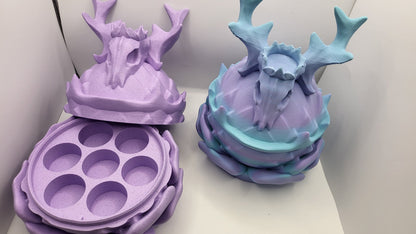 Deer Skull Dice Box Storage 3D Print