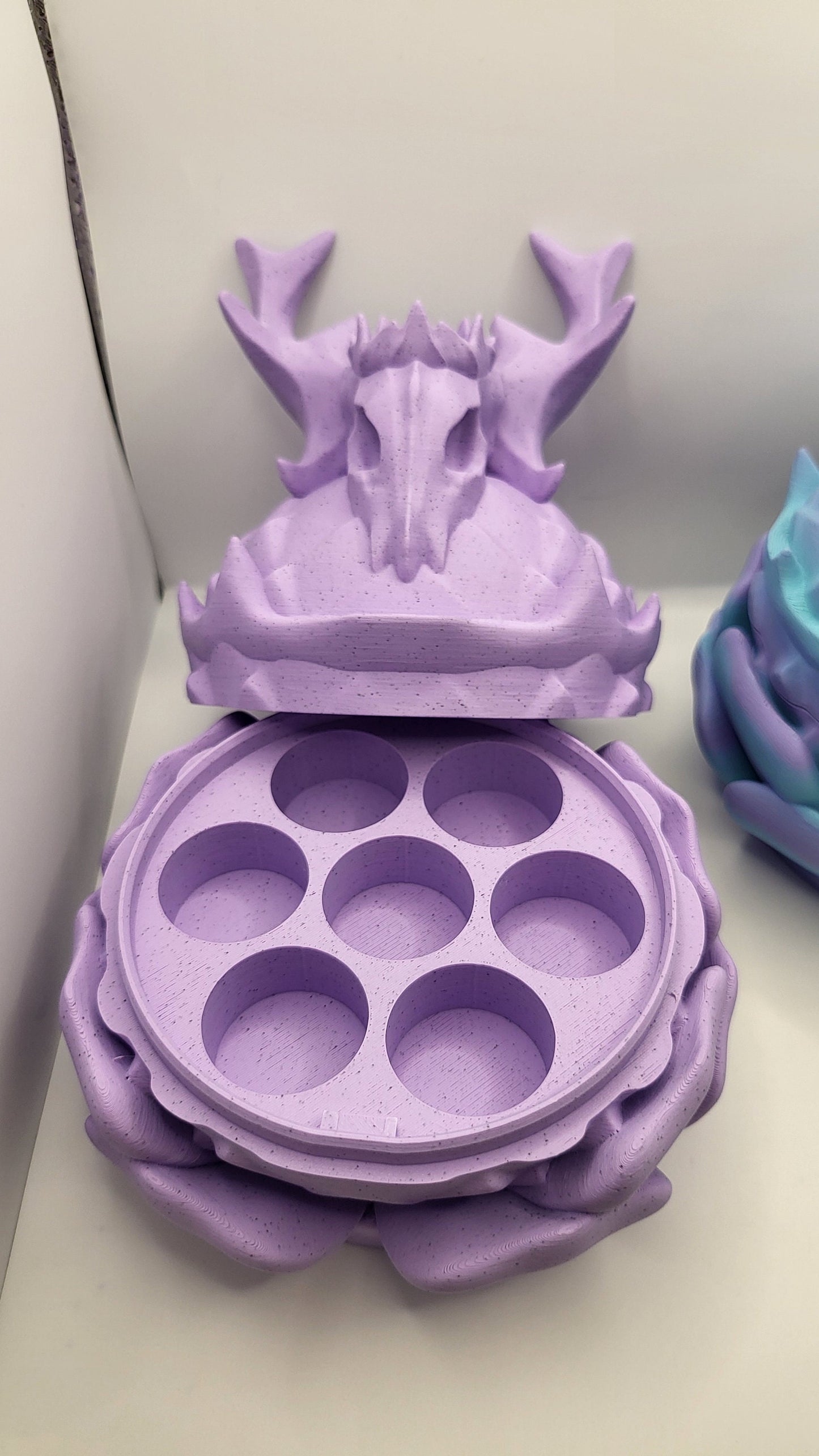 Deer Skull Dice Box Storage 3D Print