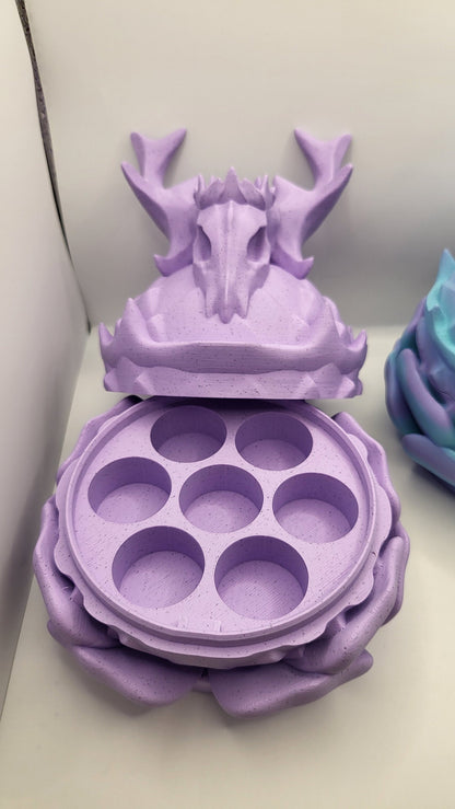 Deer Skull Dice Box Storage 3D Print