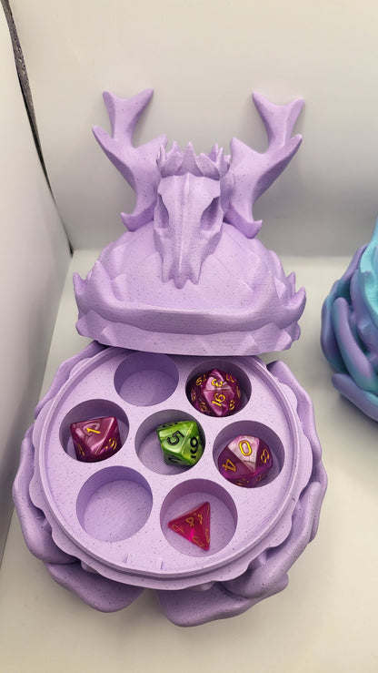 Deer Skull Dice Box Storage 3D Print