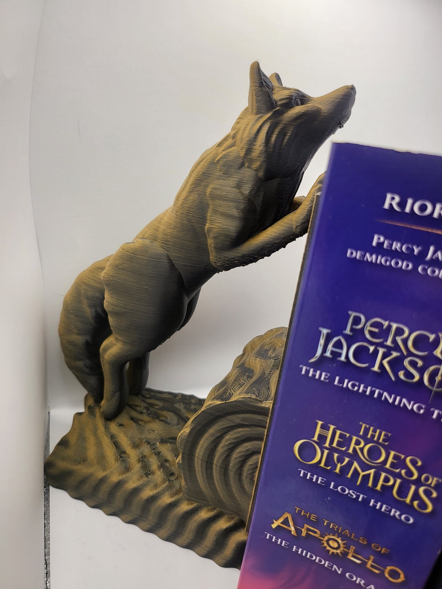 Jumping Fox Bookends (with Lip) | 3D Print