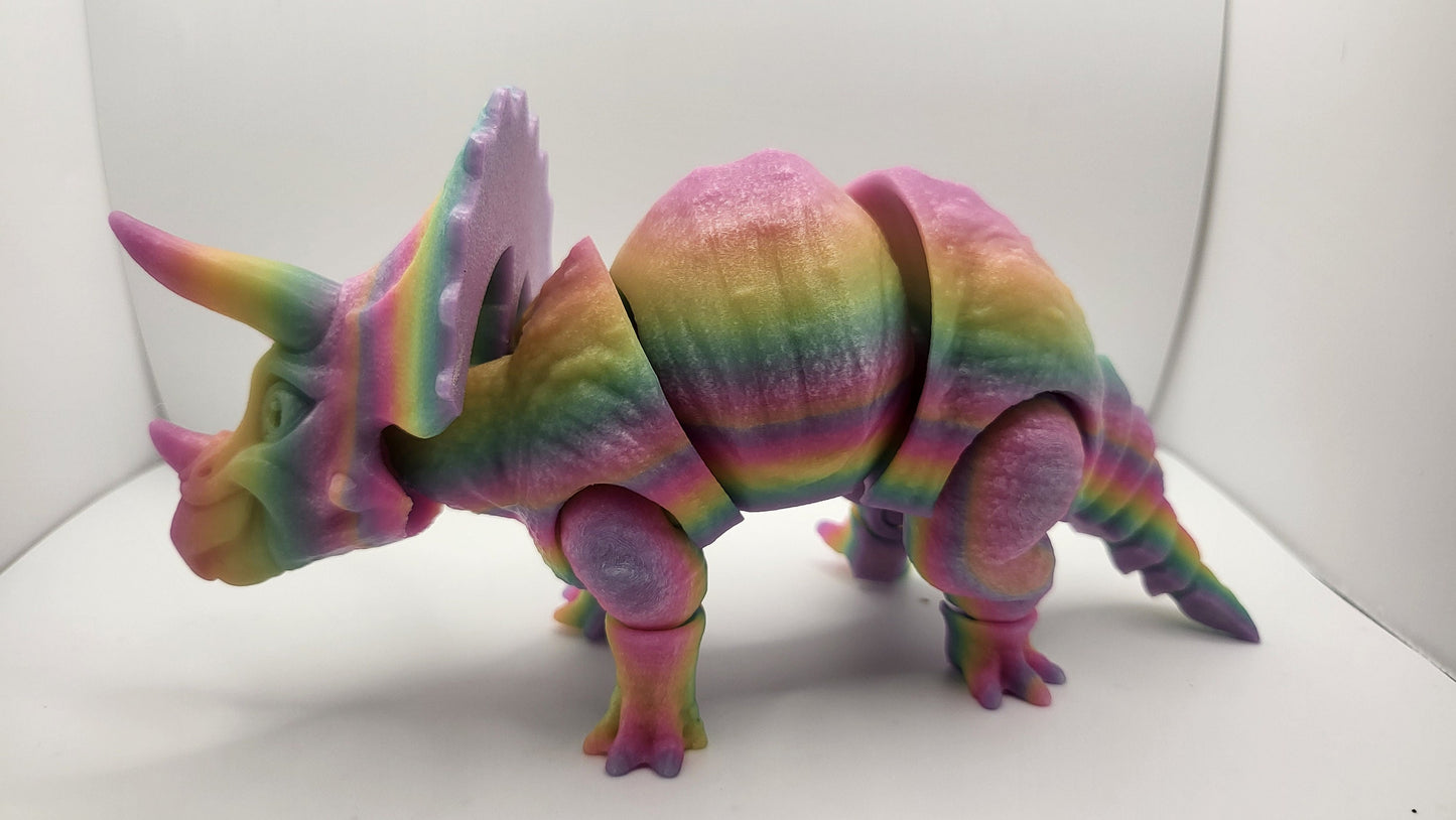 Triceratops Dinosaur Articulated 3D Print