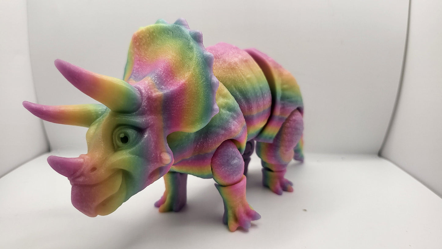 Triceratops Dinosaur Articulated 3D Print