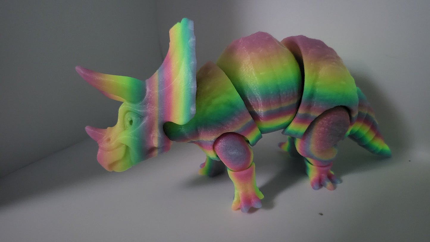 Triceratops Dinosaur Articulated 3D Print