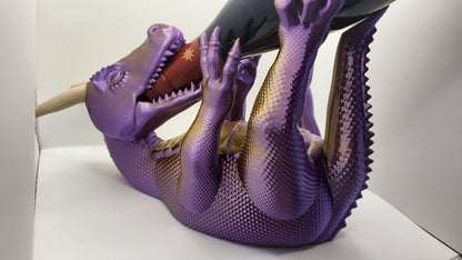 Dragon Chugging Wine Bottle Holder (3D Print)