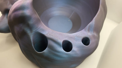 Fox Yarn Bowl with Storage Holes | 3D Print