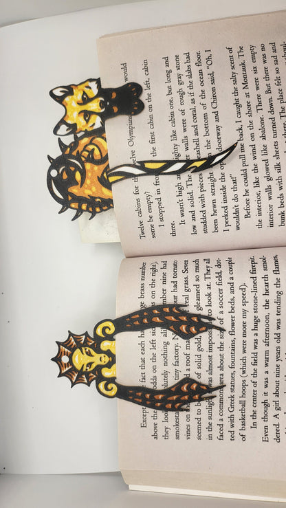 Fantasy Dragon or Fox Bookmark (with hole for ribbon) | 3D Print